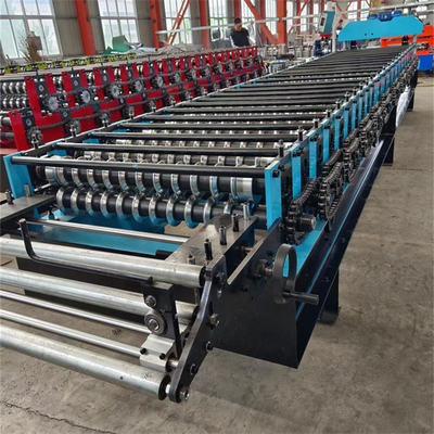 آلة تشكيل الصفيحة المموجة ذات نظام PLC عالية السرعة 0.3mm-0.8mm