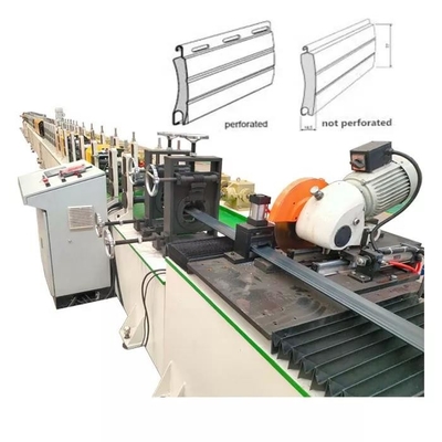 رغوة مصراع الباب الألومنيوم Slating Roller Shutter Machine PLC Detla System