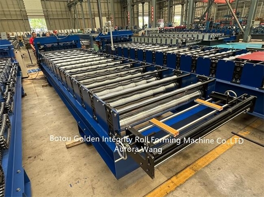 5.5Kw البلاط المزجج لفة تشكيل آلة نظام PLC Detla الأوتوماتيكي