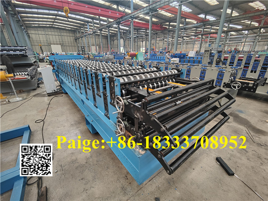 686762 آلة تشكيل لوحة السقف ذات الطبقات المزدوجة 380V PLC التحكم