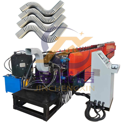 PLC سقف ريدج كاب لفة تشكيل آلة 0.5-0.8mm أسفل أنبوب لفة تشكيل آلة
