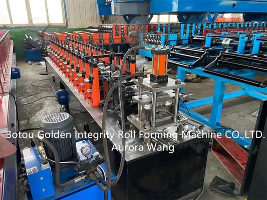 8-12m / Min مصراع الباب لفة تشكيل آلة الحديد الرول مصراع Slat Machine