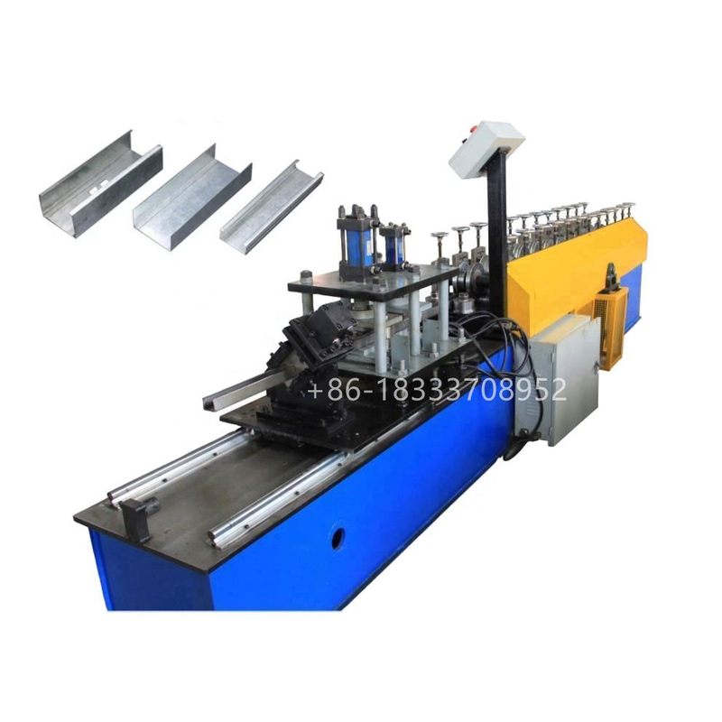 STUD AND TRACK MACHINE U CHANNEL ROLL FORMING MACHINE FOR FORMING القناة